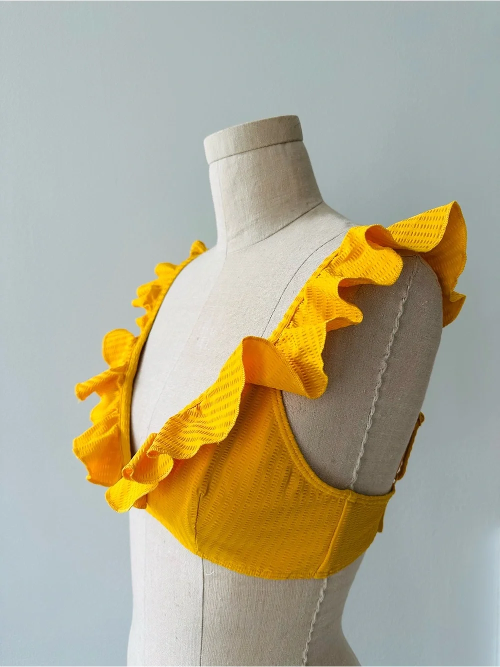 Sézane x Ysé Falbala Bikini Set in Yellow